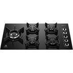 Cooktop a Gás Electrolux 5 Bocas KE5GW Expert ChamaPrecisa Preto Bivolt