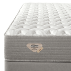 Conjunto Cama Box Agile Solteiro King Ecoflex 120x198x55cm Molas Ensacadas Cinza Chumbo