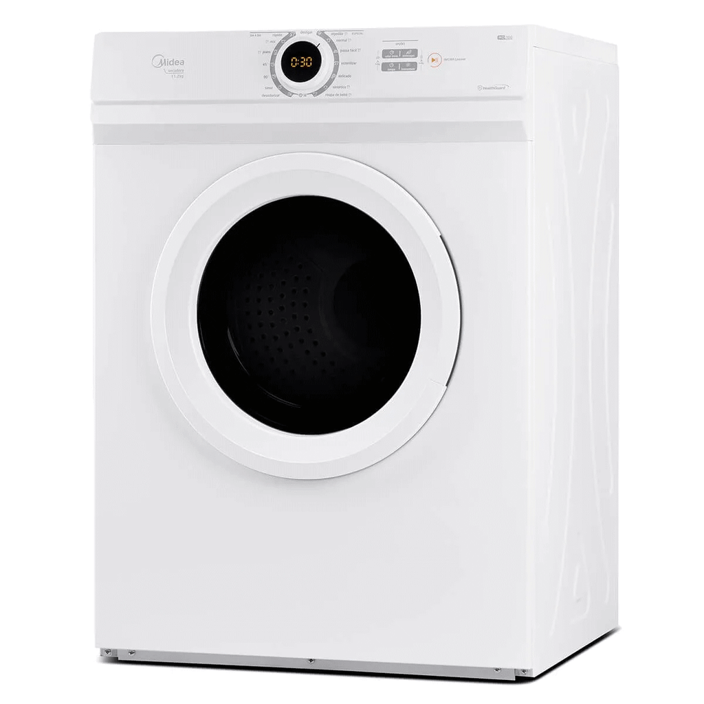 Secadora Midea HealthGuard 11,2Kg 15 Programas de Secagem Cesto Inox Branco 220V