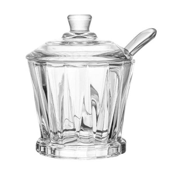 Açucareiro com Tampa E Colher Lyor Radial Cristal 210ml