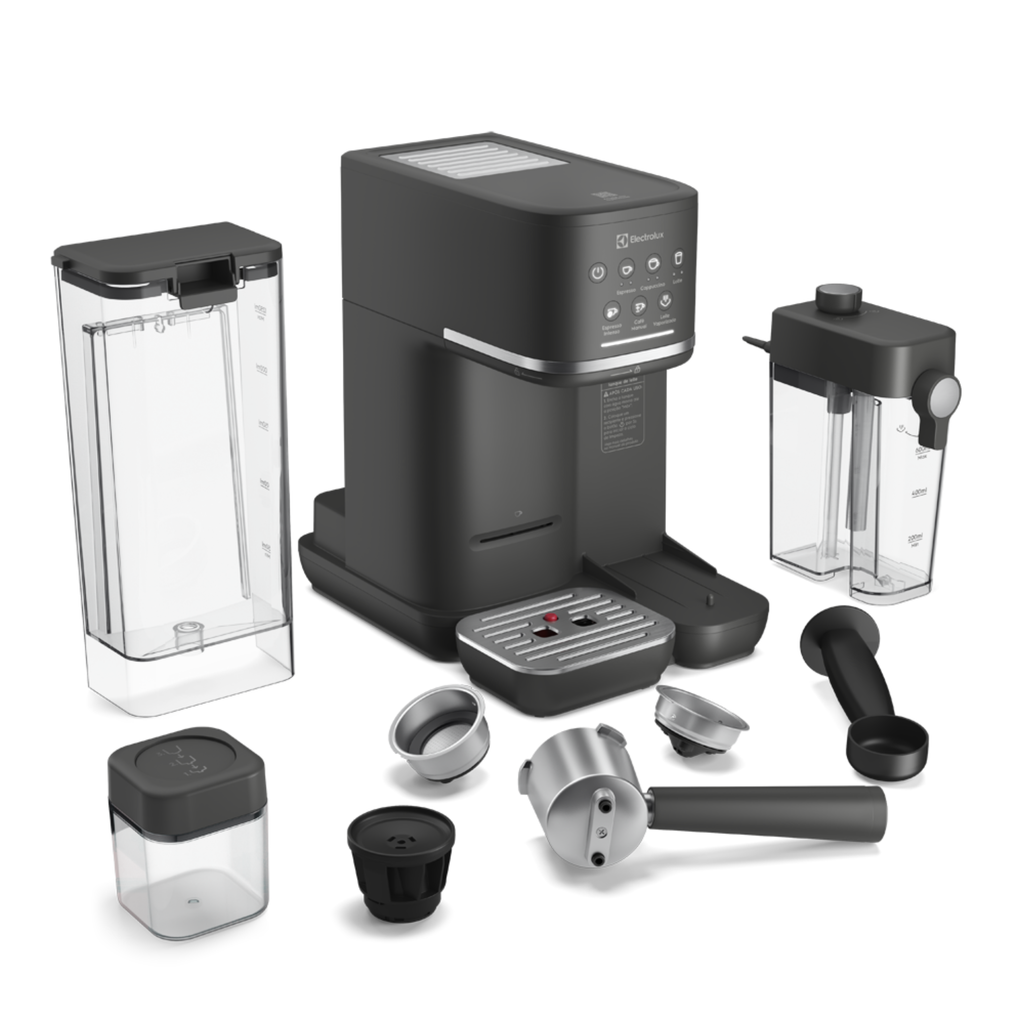 Cafeteira Espresso Electrolux ECM70 Experience com Vaporizador de Leite Black 220V