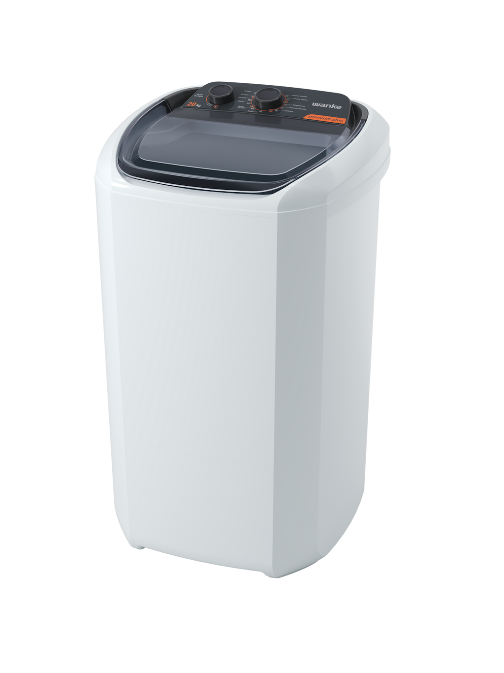 Lavadora de Roupas Wanke 20Kg Premium Plus Semiautomática Branco 220V