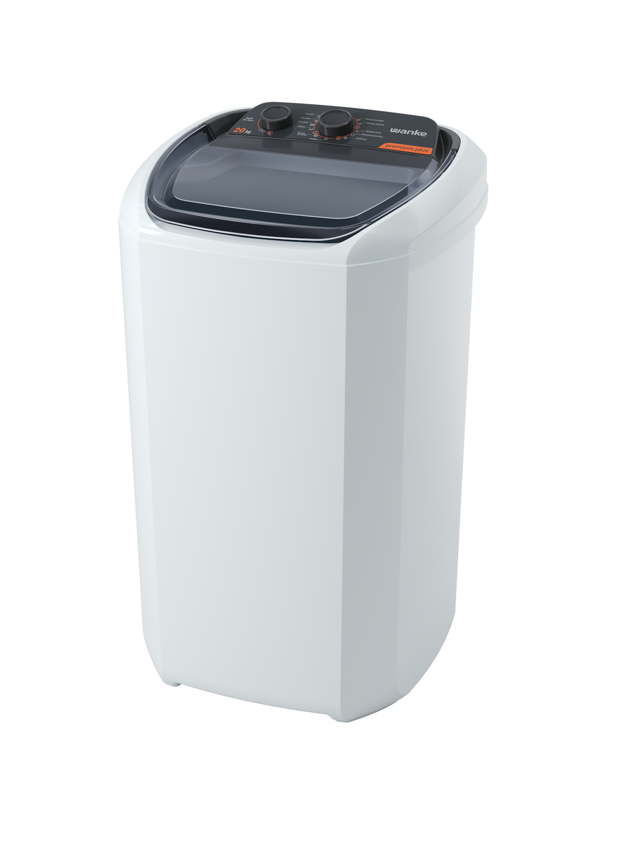 Lavadora de Roupas Wanke 20Kg Premium Plus Semiautomática Branco 220V