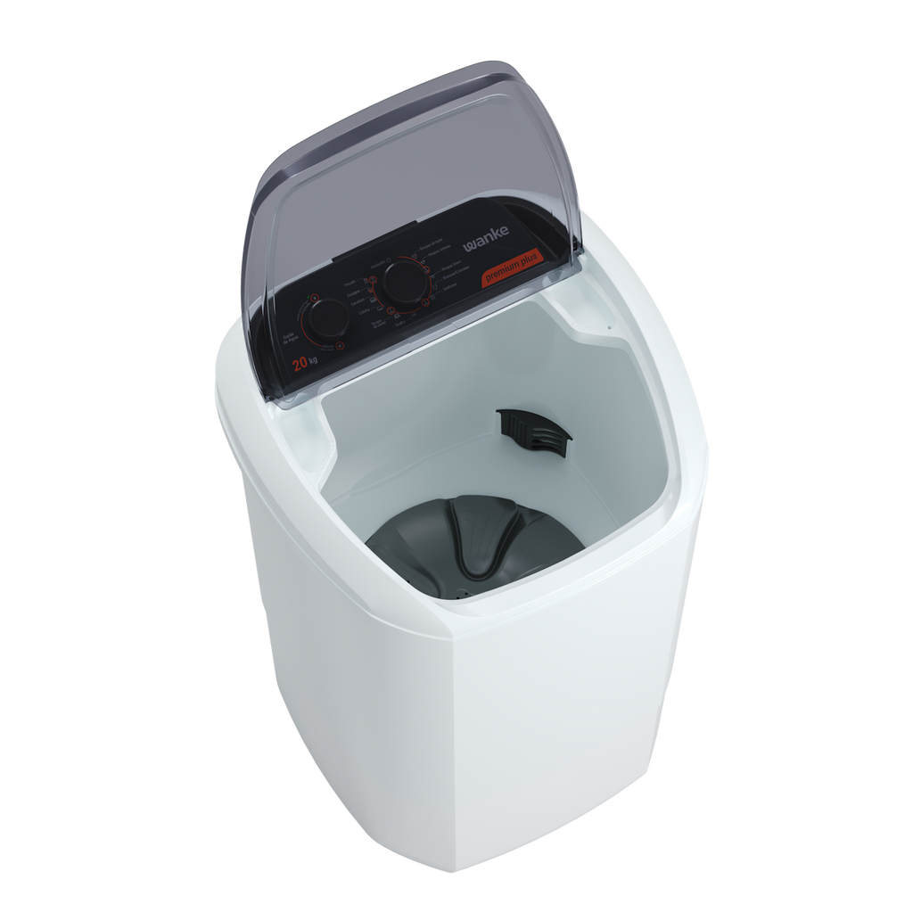 Lavadora de Roupas Wanke 20Kg Premium Plus Semiautomática Branco 220V