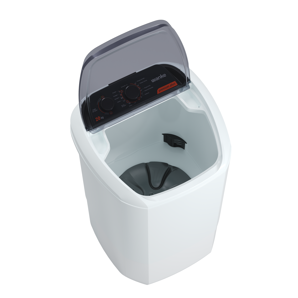 Lavadora de Roupas Wanke 20Kg Premium Plus Semiautomática Branco 220V