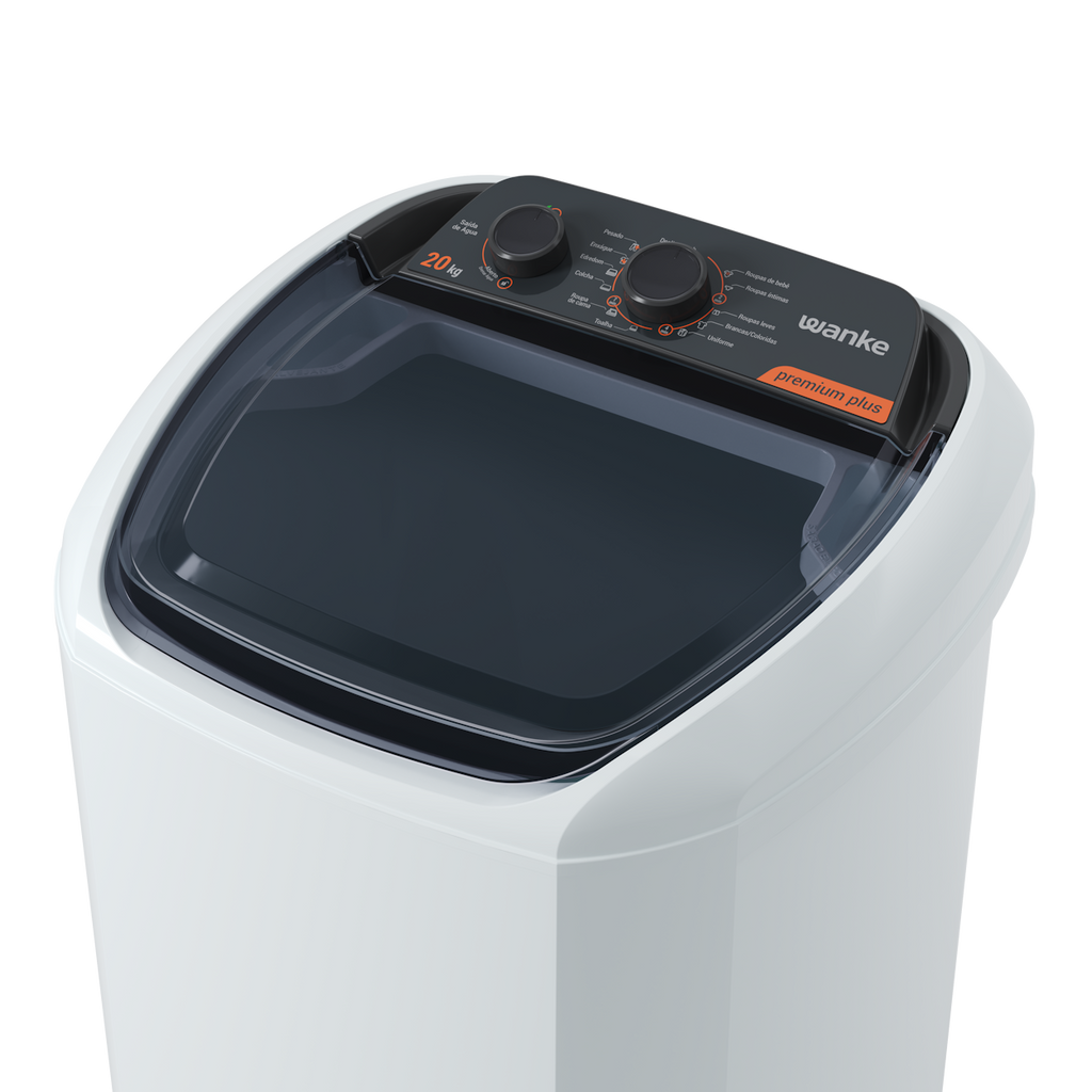 Lavadora de Roupas Wanke 20Kg Premium Plus Semiautomática Branco 220V