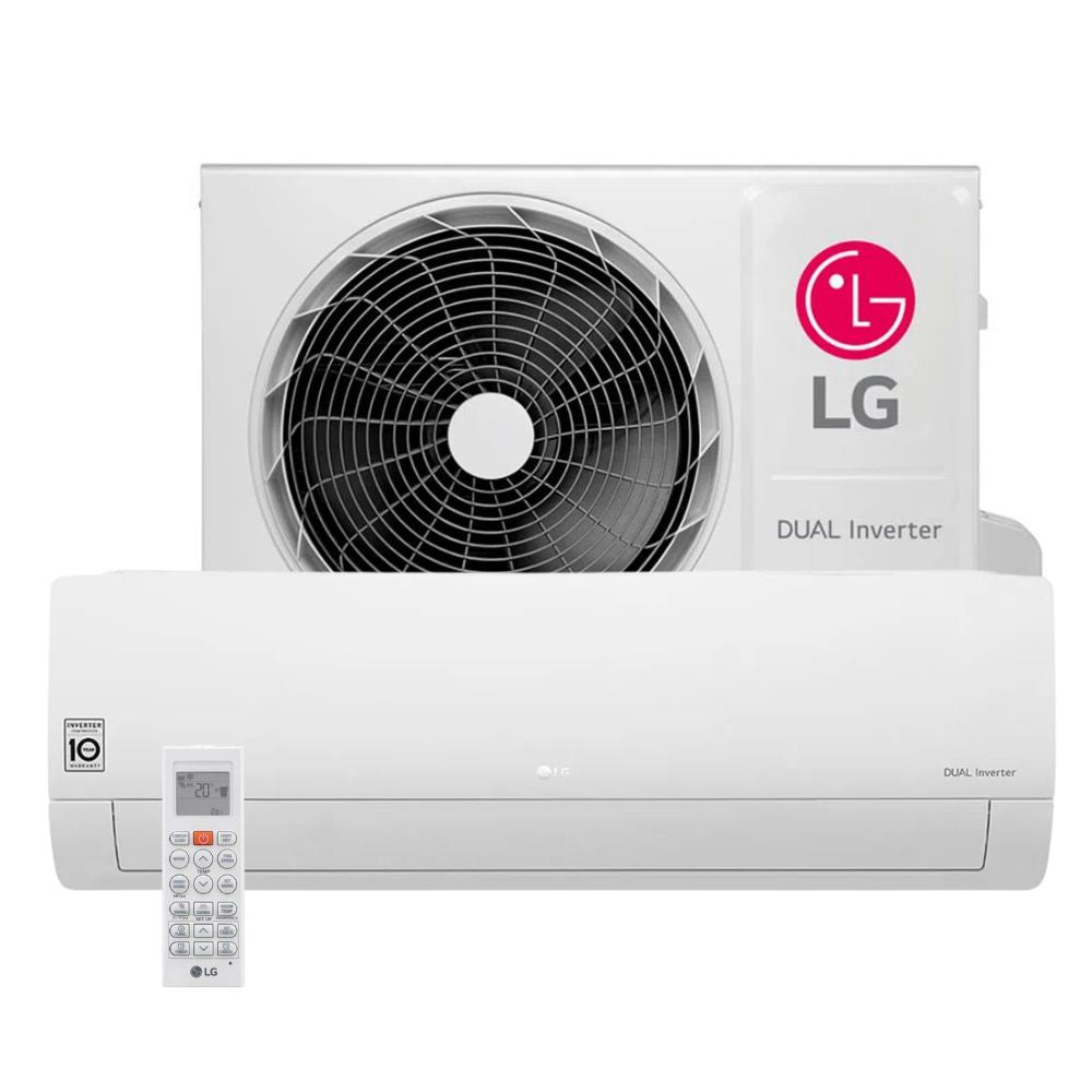 Ar Condicionado Split LG 12.000 BTUs S4-Q12JA3A5 Dual Inverter Compact Frio Branco 220V