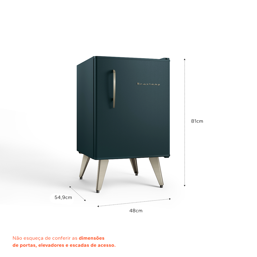 Frigobar Brastemp Retrô 76L BRA08HN Verde 220V