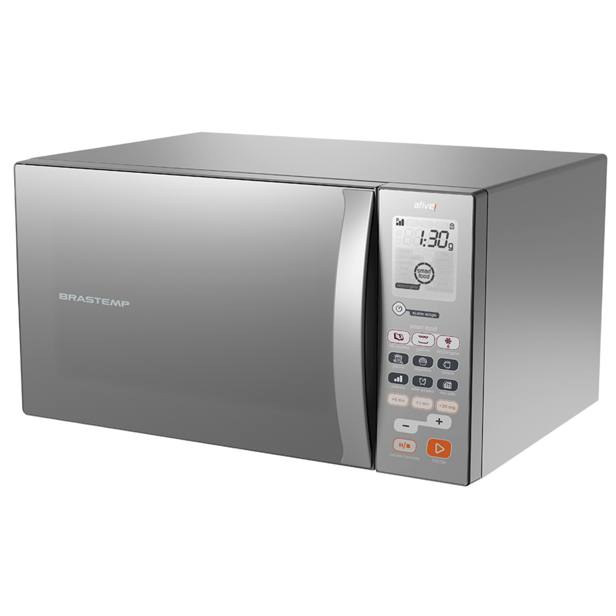 Micro-ondas Brastemp 38L com Grill Inox Espelhado 220V