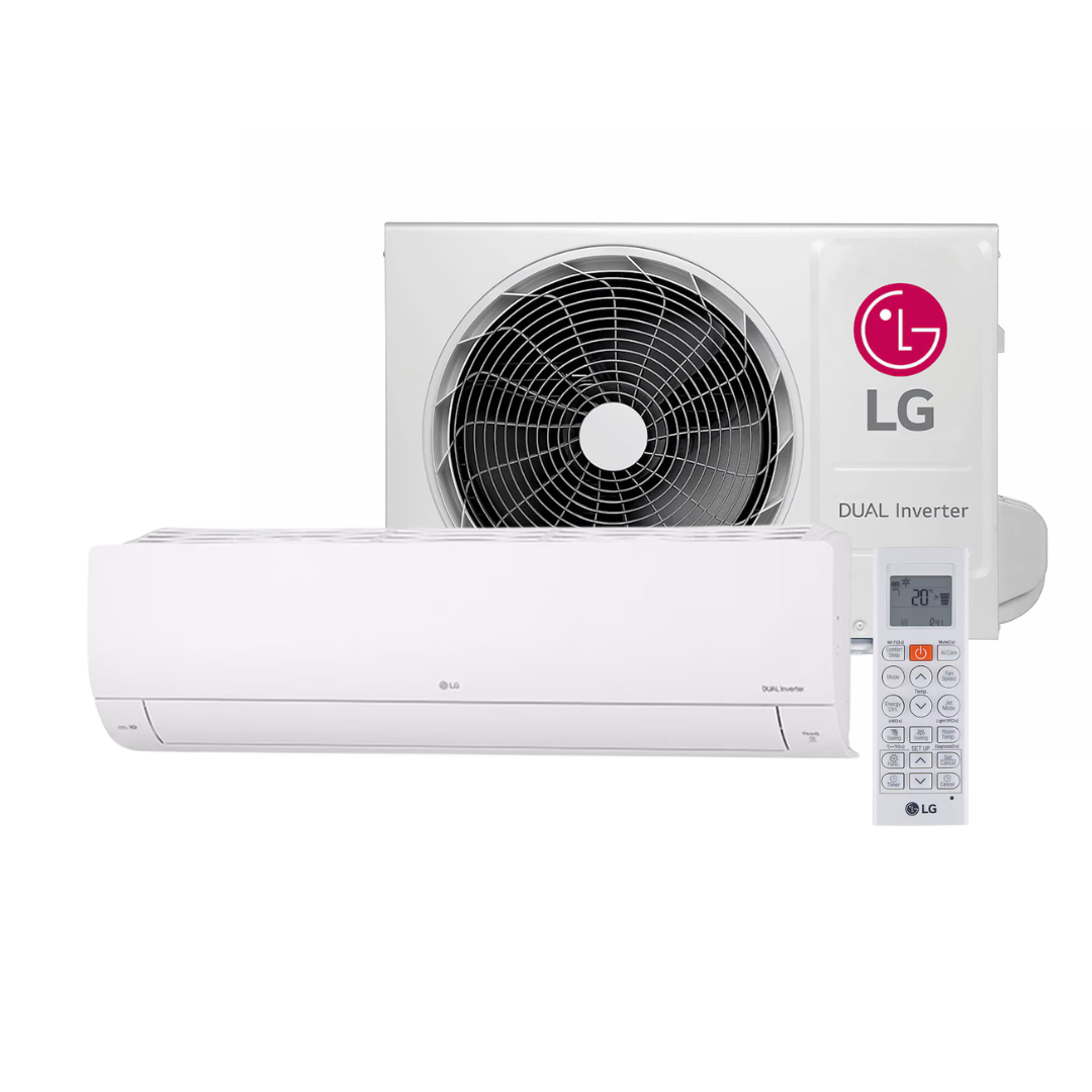 Ar-Condicionado Split LG Dual Inverter Voice +AI 12000 BTUs Quente e Frio Branco 220V
