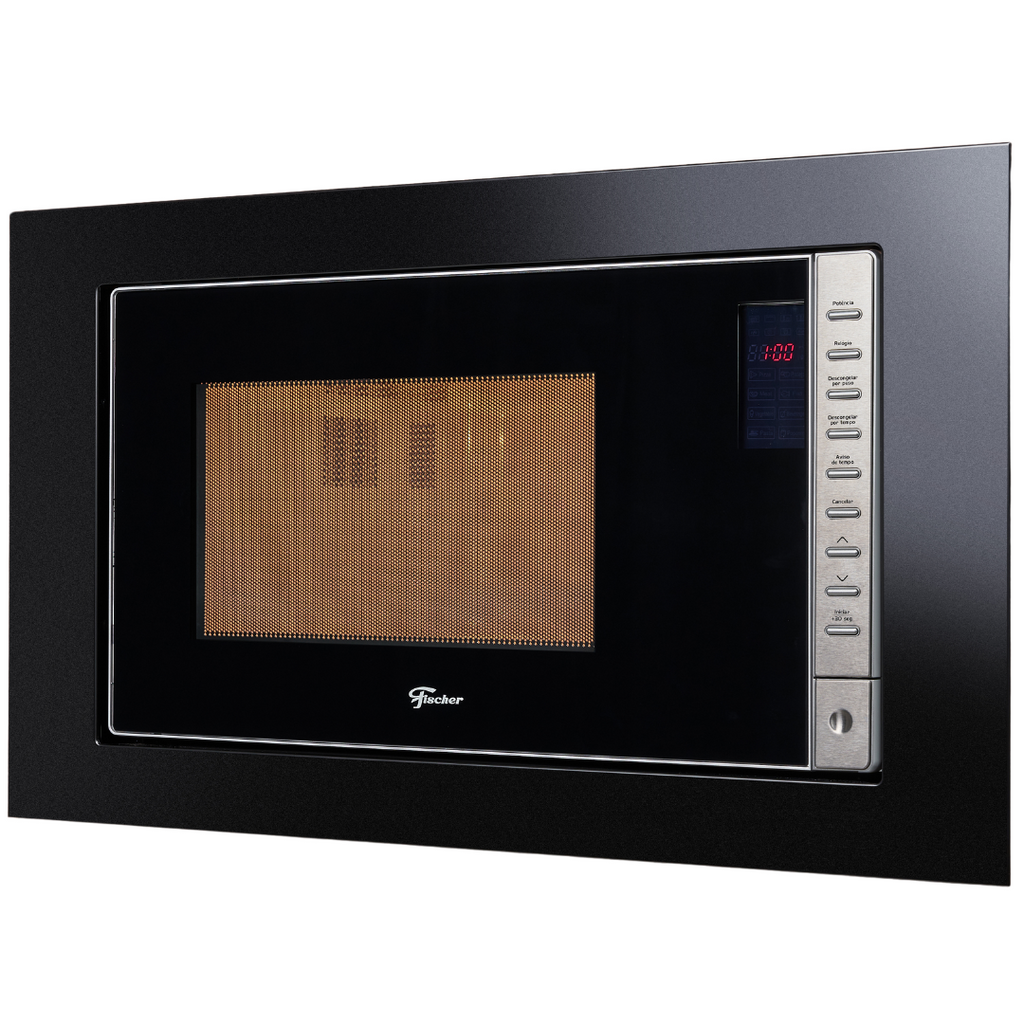 Kit Fischer de Embutir Forno a Gás Infinity 50L com Grill+Micro-ondas Fit Line 25L 220V