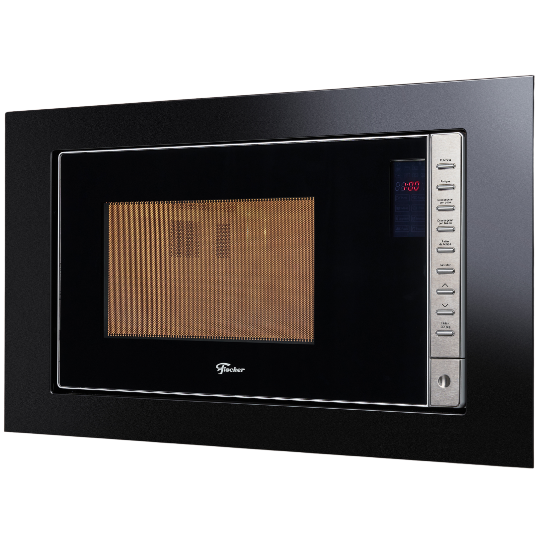 Kit Fischer de Embutir Forno a Gás Infinity 50L com Grill+Micro-ondas Fit Line 25L 220V