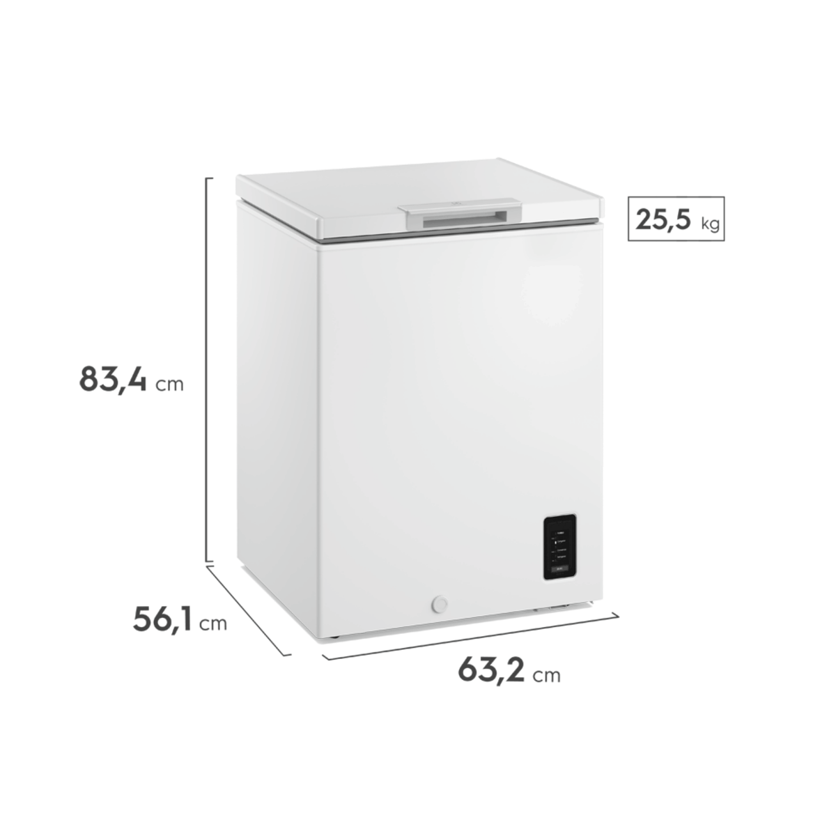 Freezer Horizontal Flex Electrolux 141L HB150 Inverter Iluminação em LED Branco Bivolt