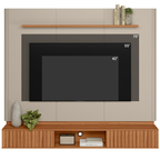 Home Painel Suspenso Amarante Linea 183cm Canela e Off White