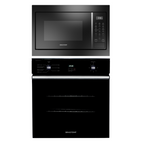 Kit Brastemp de Embutir Forno Elétrico 84 Litros BOC84AE+Micro-ondas 32 Litros BM146AE Preto 220V