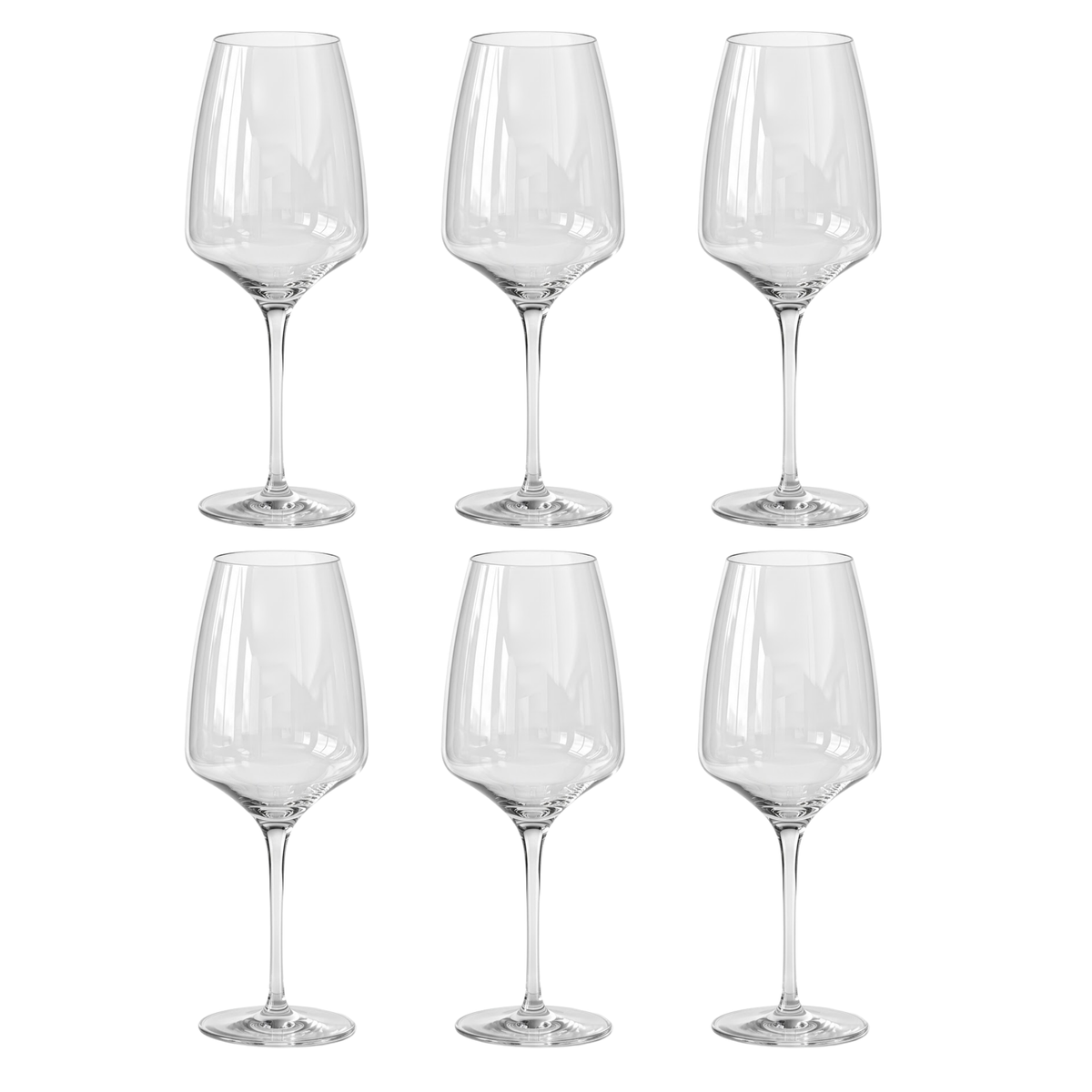 Jogo 6 Taças para Vinho Eleganza Full-Fit em Cristal Ecológico 630ml