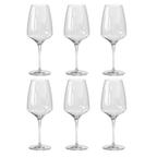 Jogo 6 Taças para Vinho Eleganza Full-Fit em Cristal Ecológico 630ml