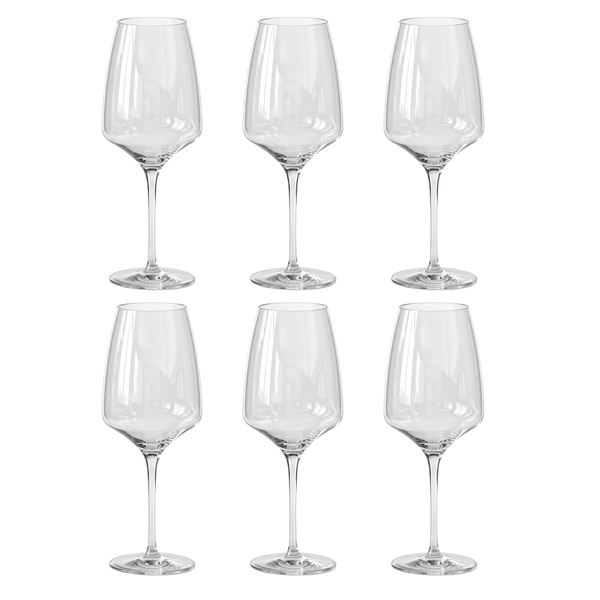 Jogo 6 Taças para Vinho Eleganza Full-Fit em Cristal Ecológico 630ml