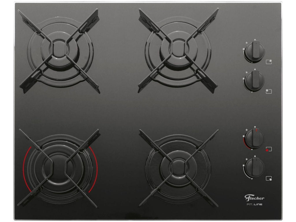 Cooktop à Gás Fischer 4 Bocas Fit Line 26342-57175 Preto Bivolt