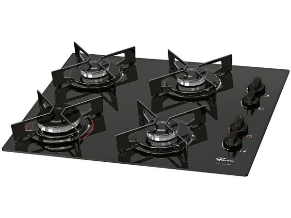 Cooktop à Gás Fischer 4 Bocas Fit Line 26342-57175 Preto Bivolt