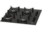 Cooktop à Gás Fischer 4 Bocas Fit Line 26342-57175 Preto Bivolt