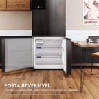 Refrigerador Electrolux 590L IM8B MultiDoor Inverter Efficient com AutoSense Inverse Preto Look 220V