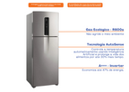 Refrigerador Electrolux 480L IT70S Duplex Efficient AutoSense SmartBivolt Inox Bivolt