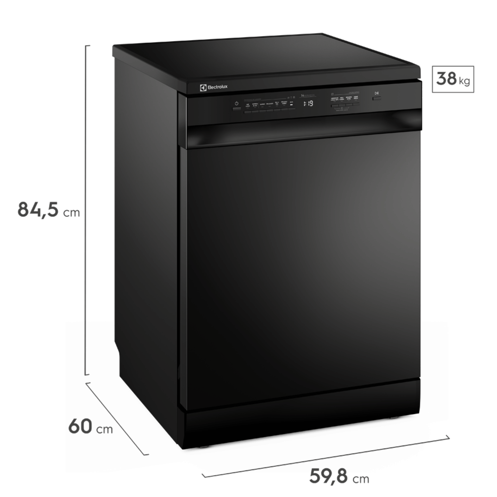 Lava-Louças Electrolux 14 Serviços com Programa Lava&Seca LP14E Preto 220V