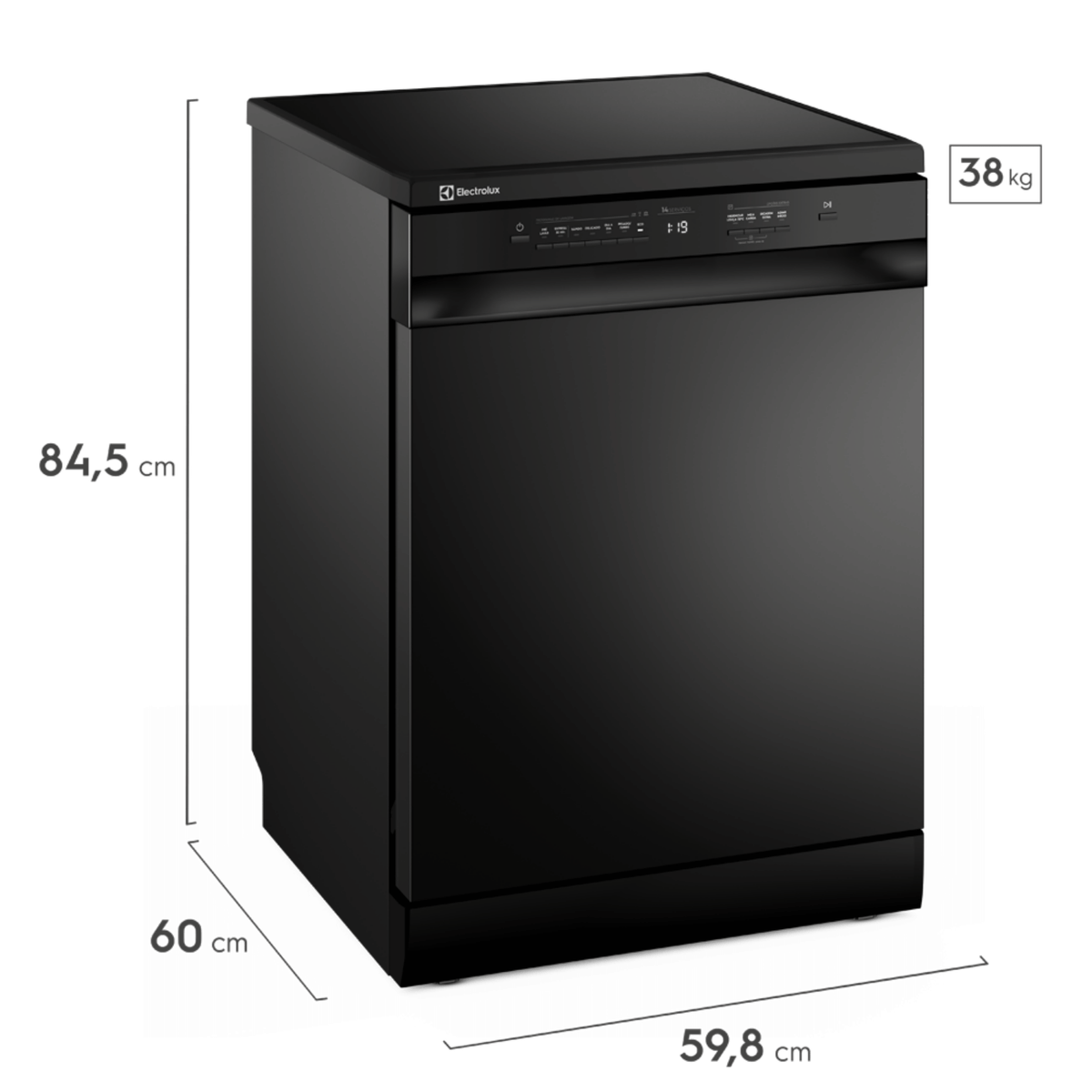 Lava-Louças Electrolux 14 Serviços com Programa Lava&Seca LP14E Preto 220V