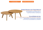 Conjunto de 2 Mesas de Centro Classic Imcal  Nature
