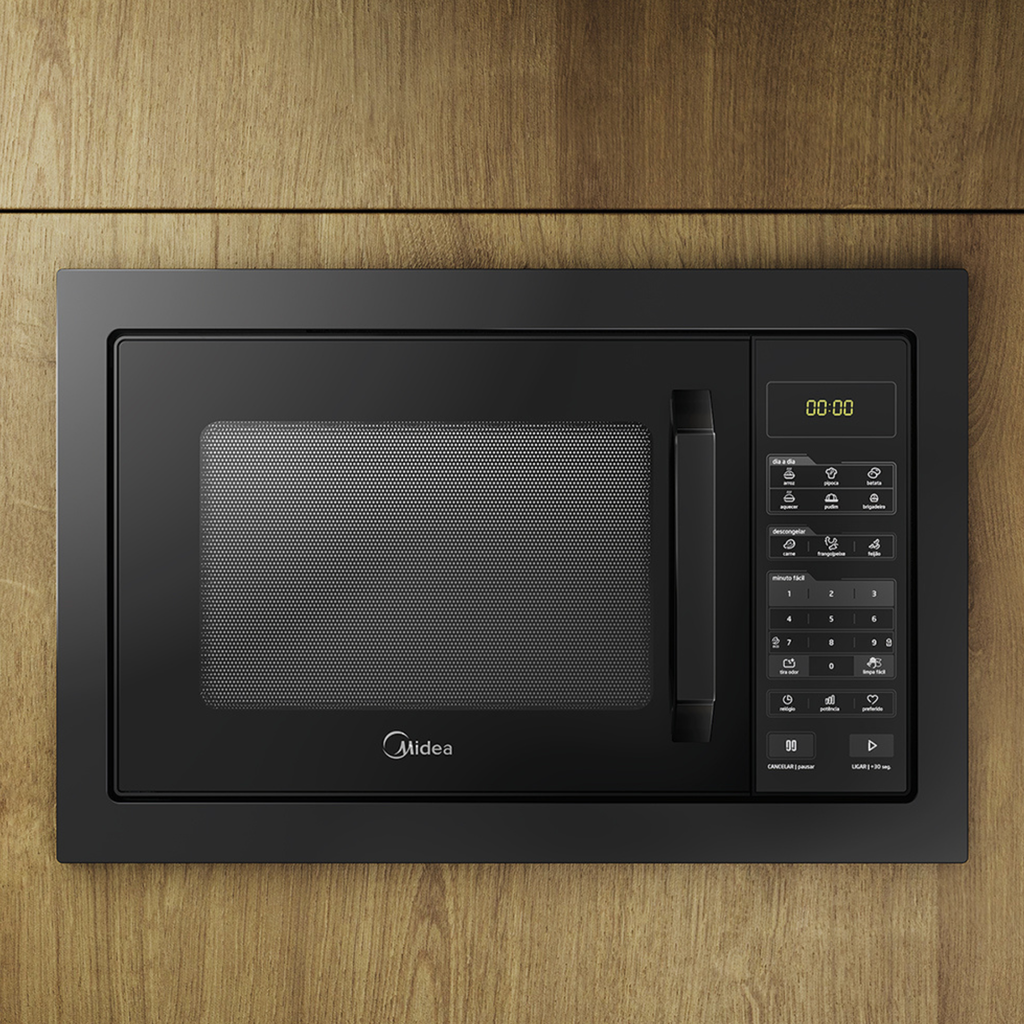 Micro-ondas de Embutir Midea 35L Função Tira Odor Preto 220V