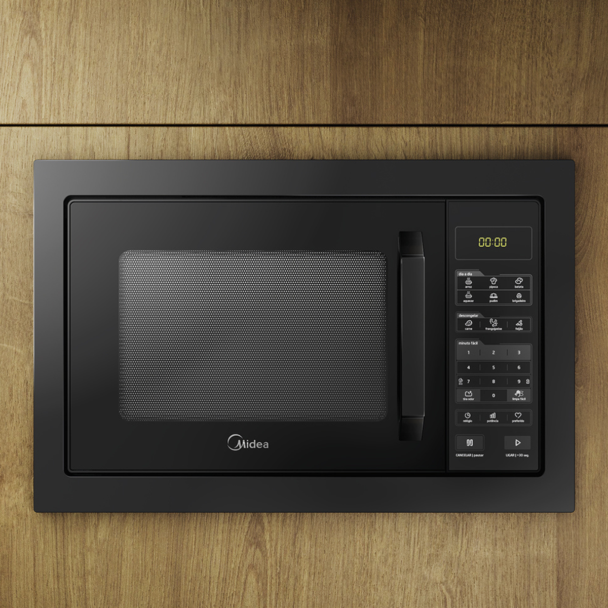 Micro-ondas de Embutir Midea 35L Função Tira Odor Preto 220V