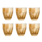 Jogo de 6 Copos Baixos Lilian 315ml Ambar