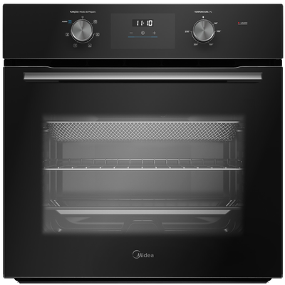 Forno de Embutir Elétrico Midea 68L TSD62 com Função Air Fryer Preto 220V