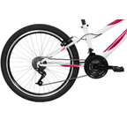 Bicicleta Caloi Aro 24 Ceci Freio V-Brake 21 Velocidades com Cestinha Branco