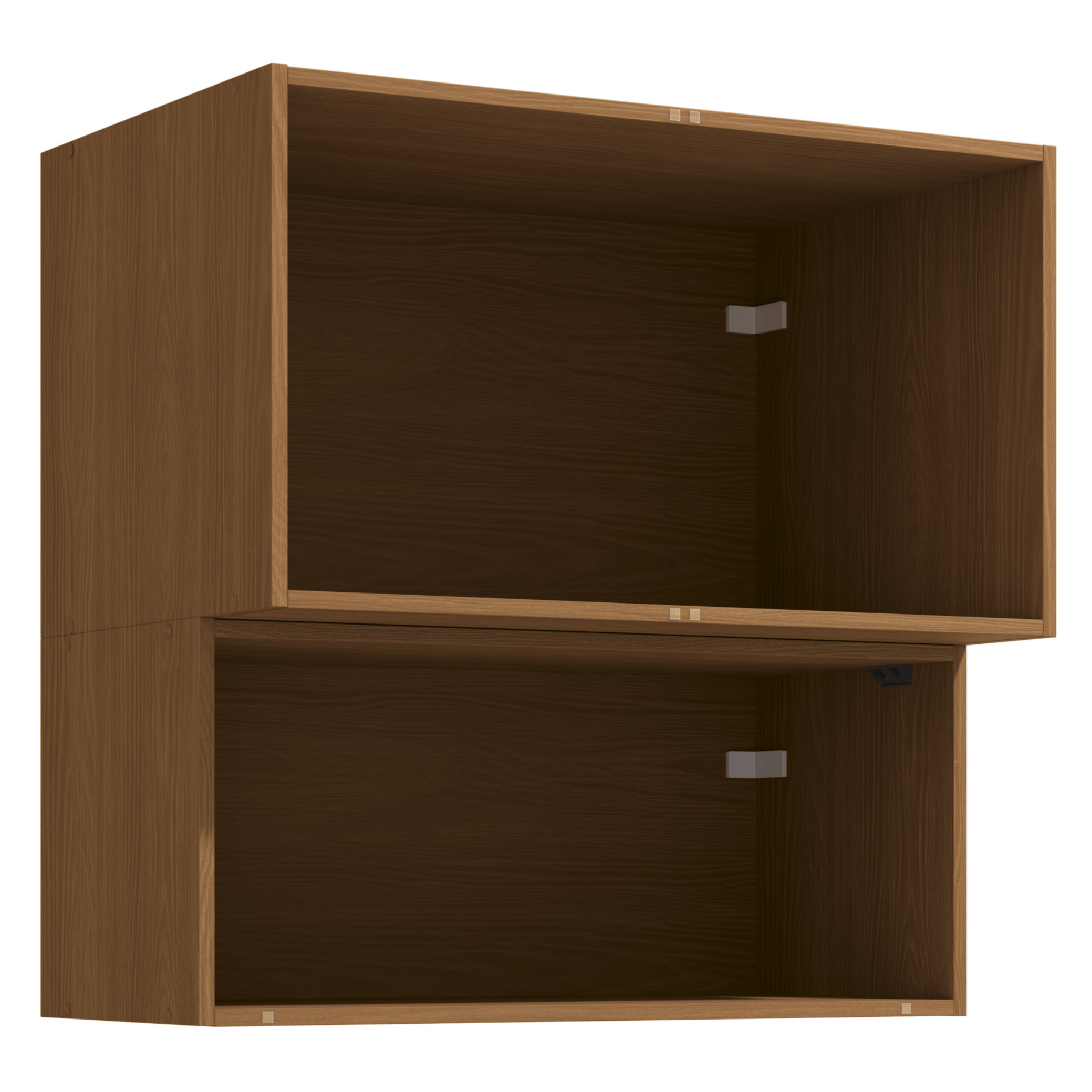 Armário Aéreo de Cozinha Vibra Kappesberg 80cm 3 Portas Canela e Grafite