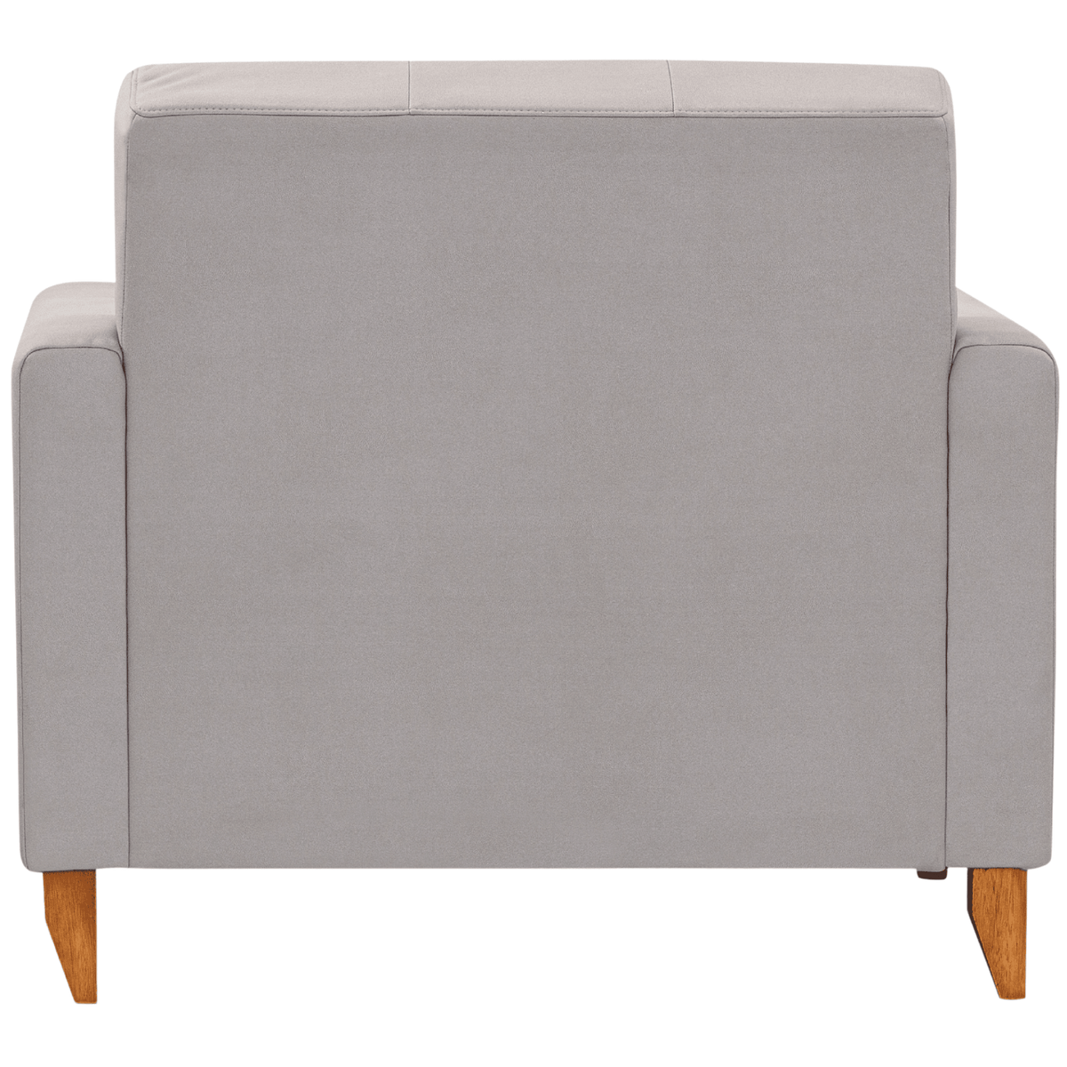 Poltrona 96cm Herval MH4219 Base Madeira Cinza Claro