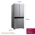 Refrigerador Brastemp 630L BRO88AKXNA 3 Portas Inteligente B=Smart French Door Inverter Inox Bivolt