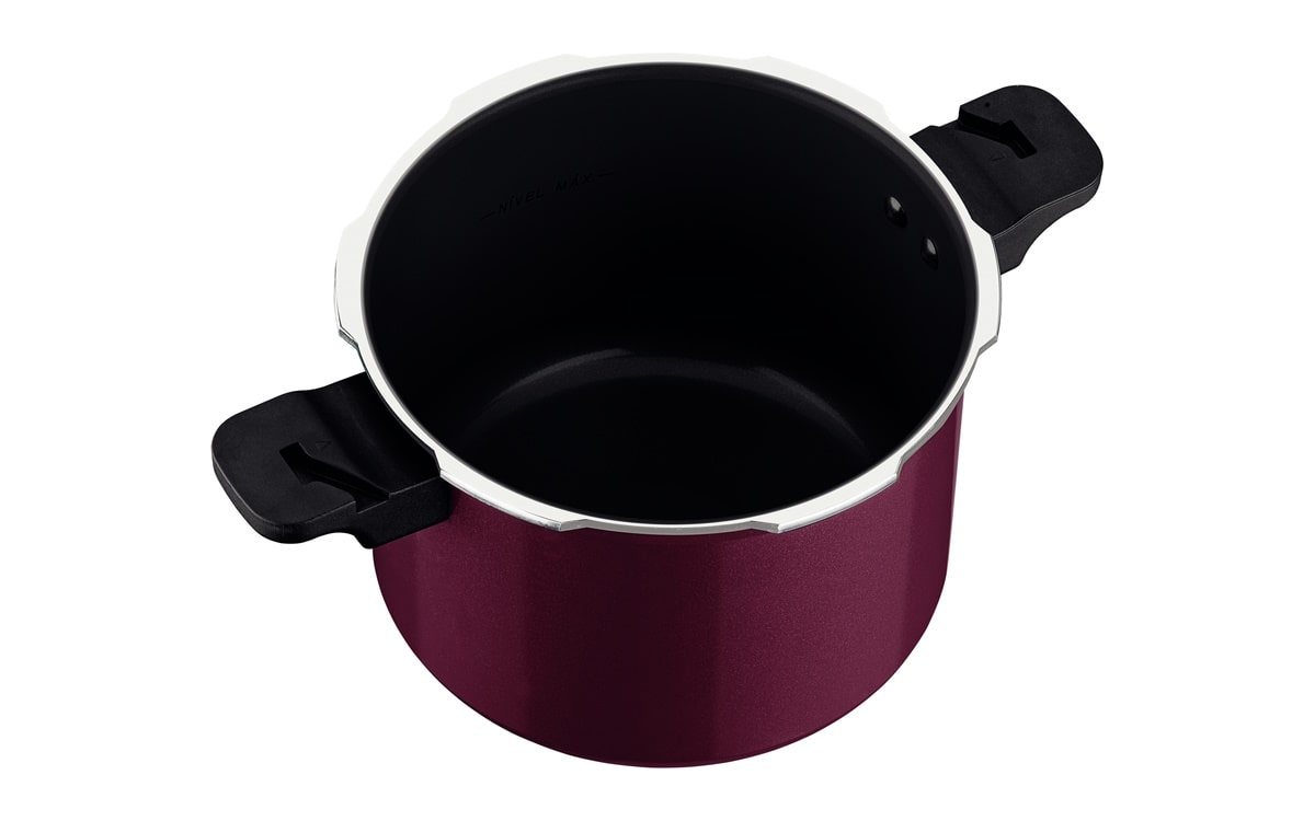 Panela de Pressão Tramontina Torino 4,5L Indução Vermelho Framboesa