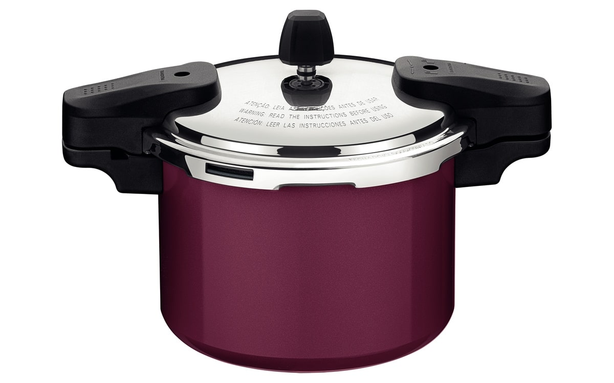 Panela de Pressão Tramontina Torino 4,5L Indução Vermelho Framboesa