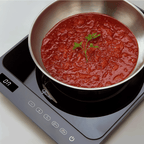 Cooktop Indução Portátil Fischer 1 Boca Mesa Vitrocerâmica Touch Screen Cinza Bivolt