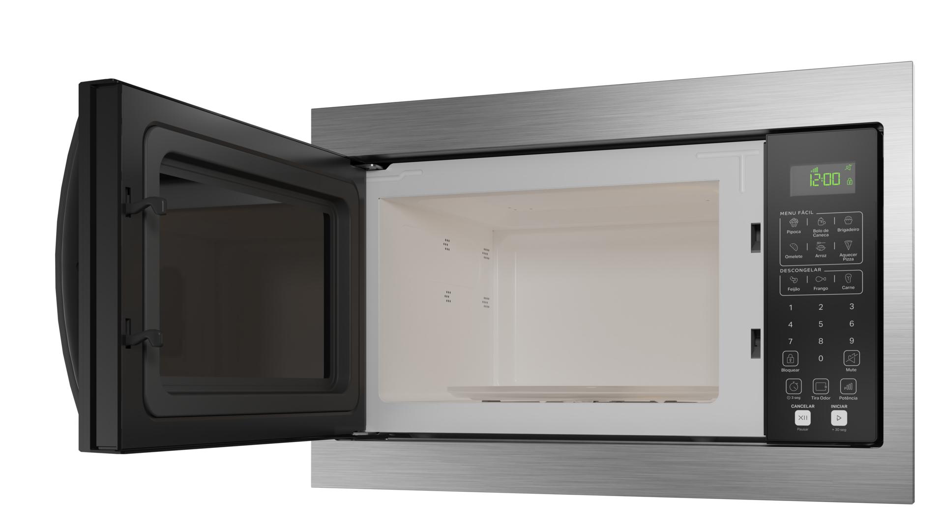 Micro-ondas de Embutir Consul 32L CM146AE Menu Fácil Inox/Preto 220V