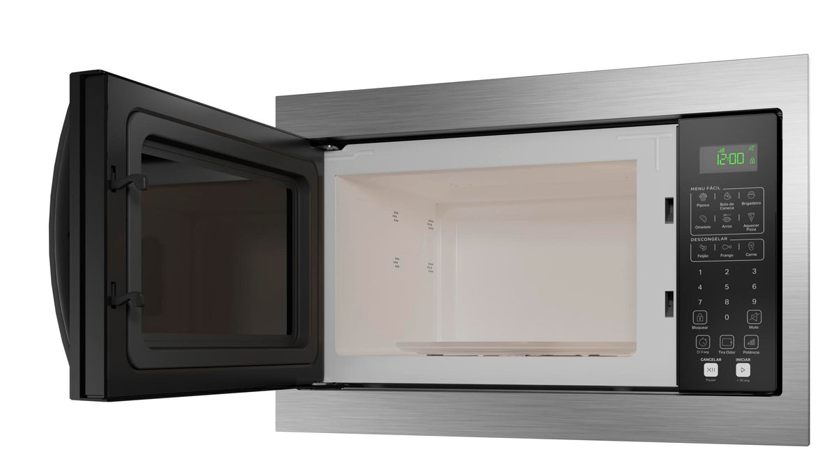 Micro-ondas de Embutir Consul 32L CM146AE Menu Fácil Inox/Preto 220V