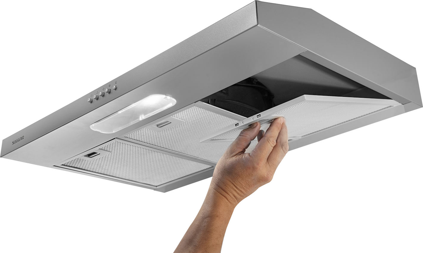 Depurador de Ar Slim 80cm 3 Velocidades Suggar DPS182PR Prata 220V