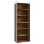 Armário Industrial Closet LI052 Kappesberg 72cm 2 Portas Canela e Branco