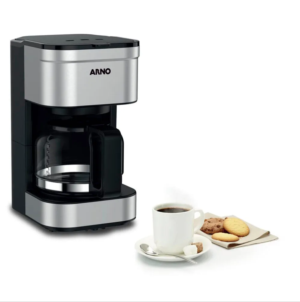 Cafeteira Arno Preferita CFPF 750mL Inox/Preto 220V