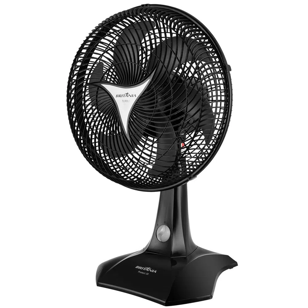 Ventilador de Mesa/Parede Britânia Protect 30 Six 60W Preto 220V