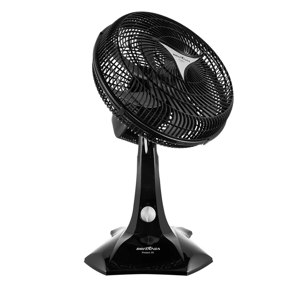 Ventilador de Mesa/Parede Britânia Protect 30 Six 60W Preto 220V