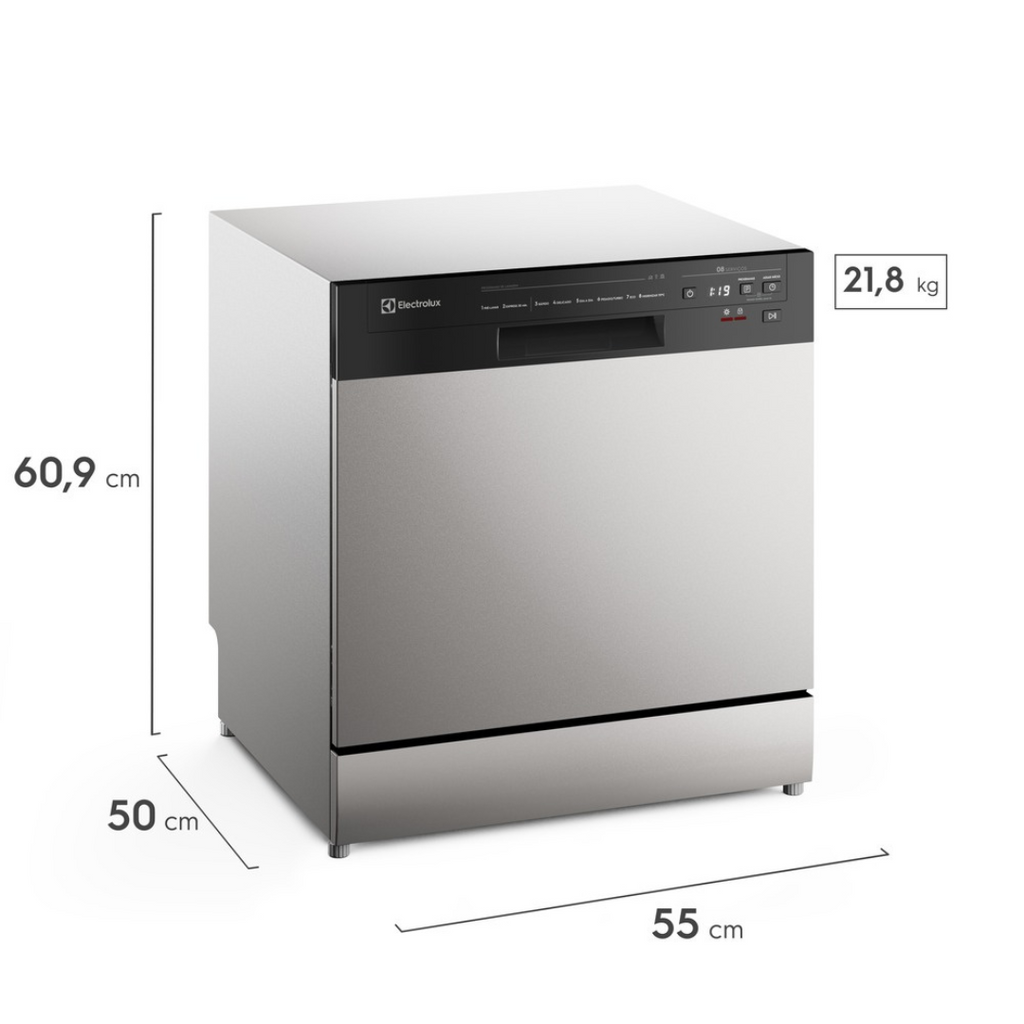 Lava-Louças Electrolux 8 Serviços LS08E Inox 220V