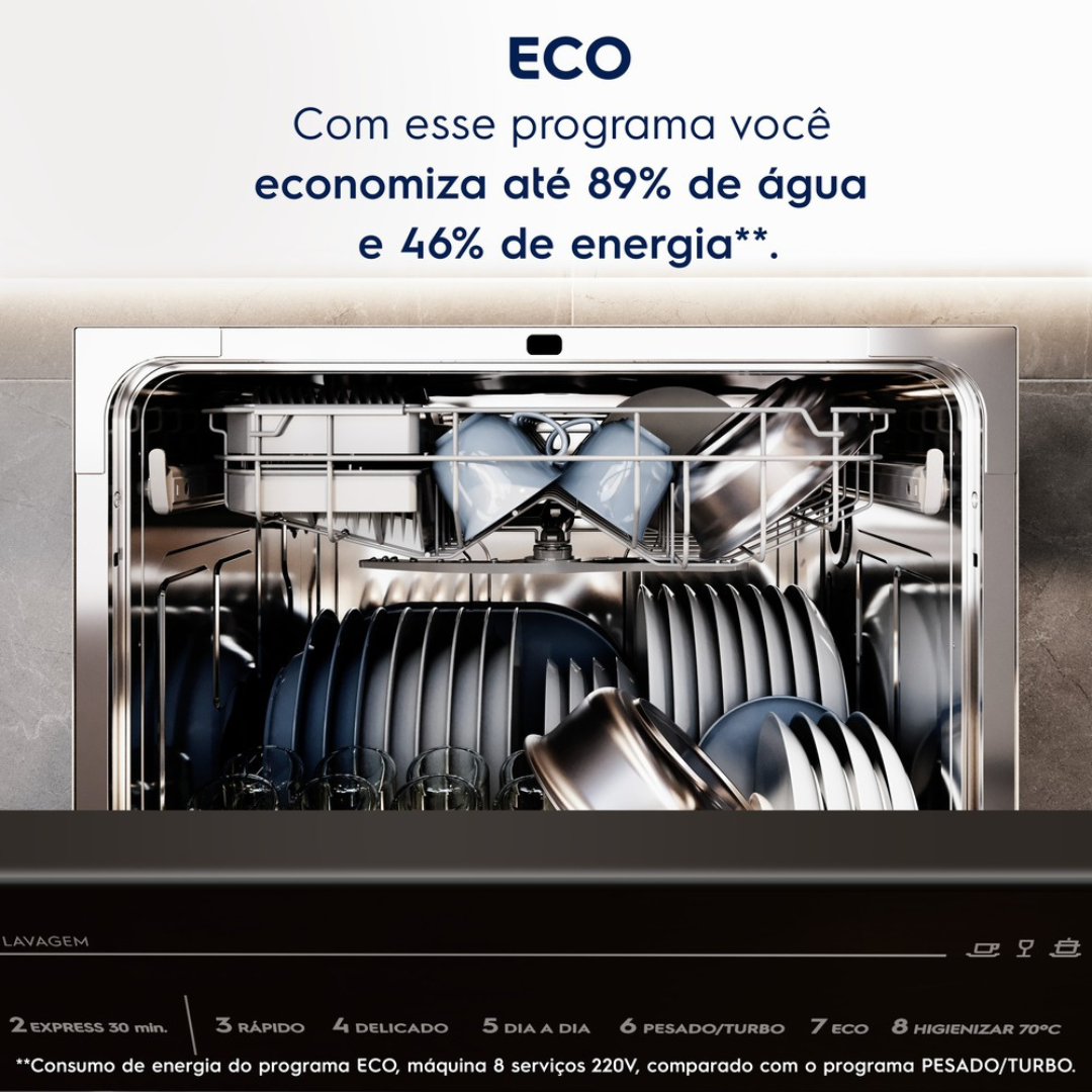 Lava-Louças Electrolux 8 Serviços LS08E Inox 220V